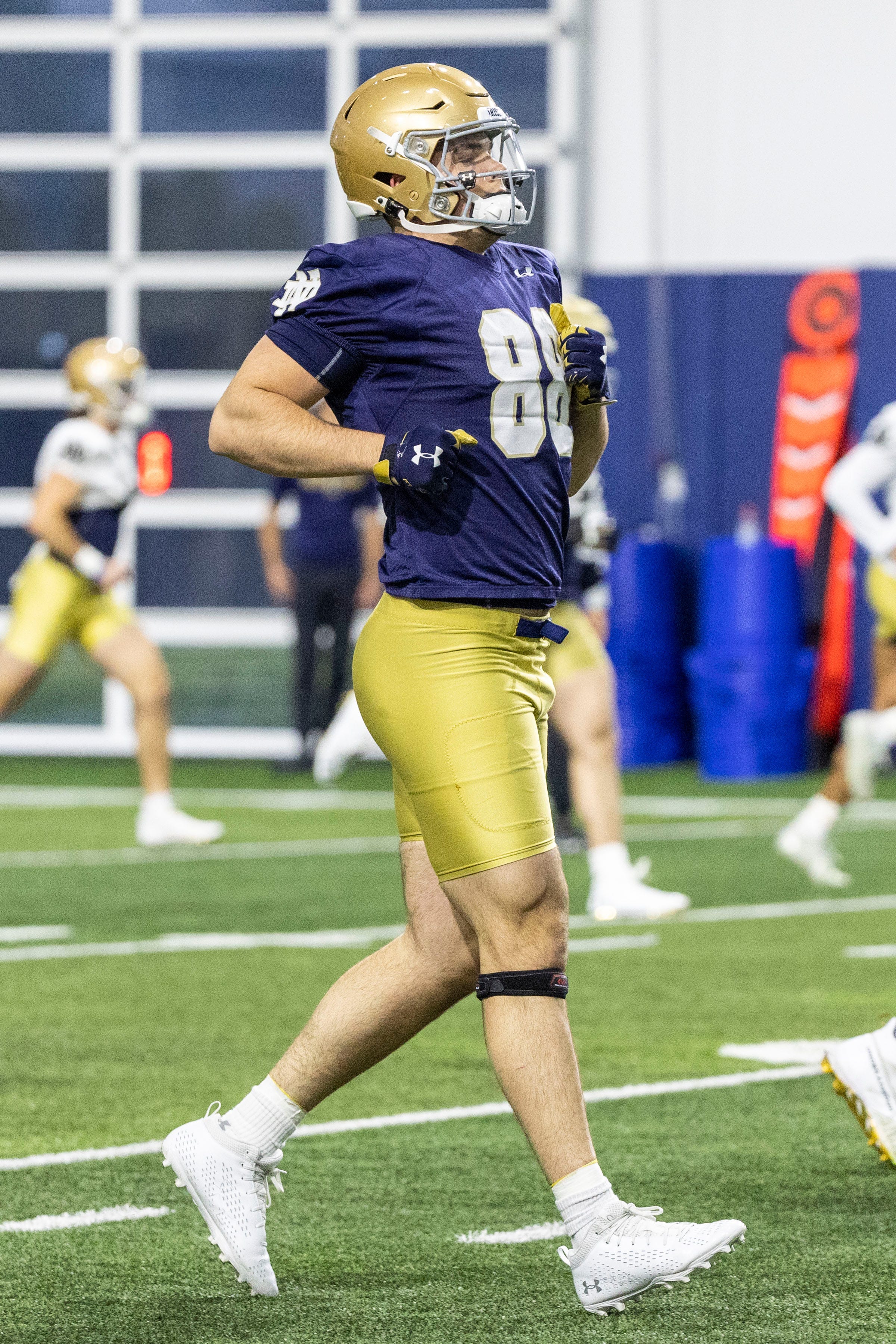 Notre Dame tight end Mitchell Evans (88) during Notre Dame Spring Practice on Wednesday, March 22, 2023, at Irish Athletics Center in South Bend, Indiana.

Ncaa Foorball 2023 Notre Dame Spring Practice