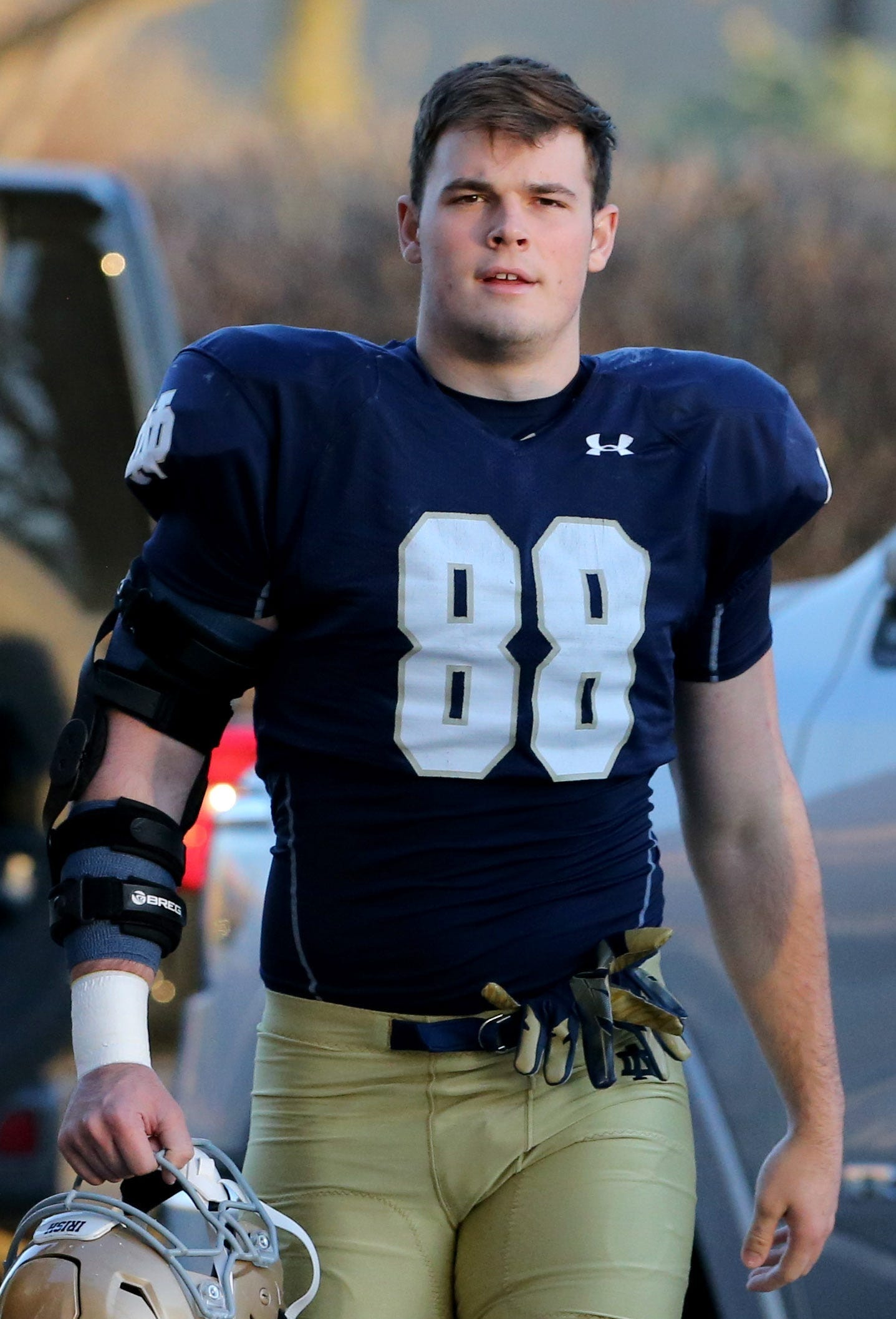 Notre Dame tight end Mitchell Evans (88) Wednesday, April 12, 2023, during spring football practice on the Notre Dame campus.

Nd Spring Football