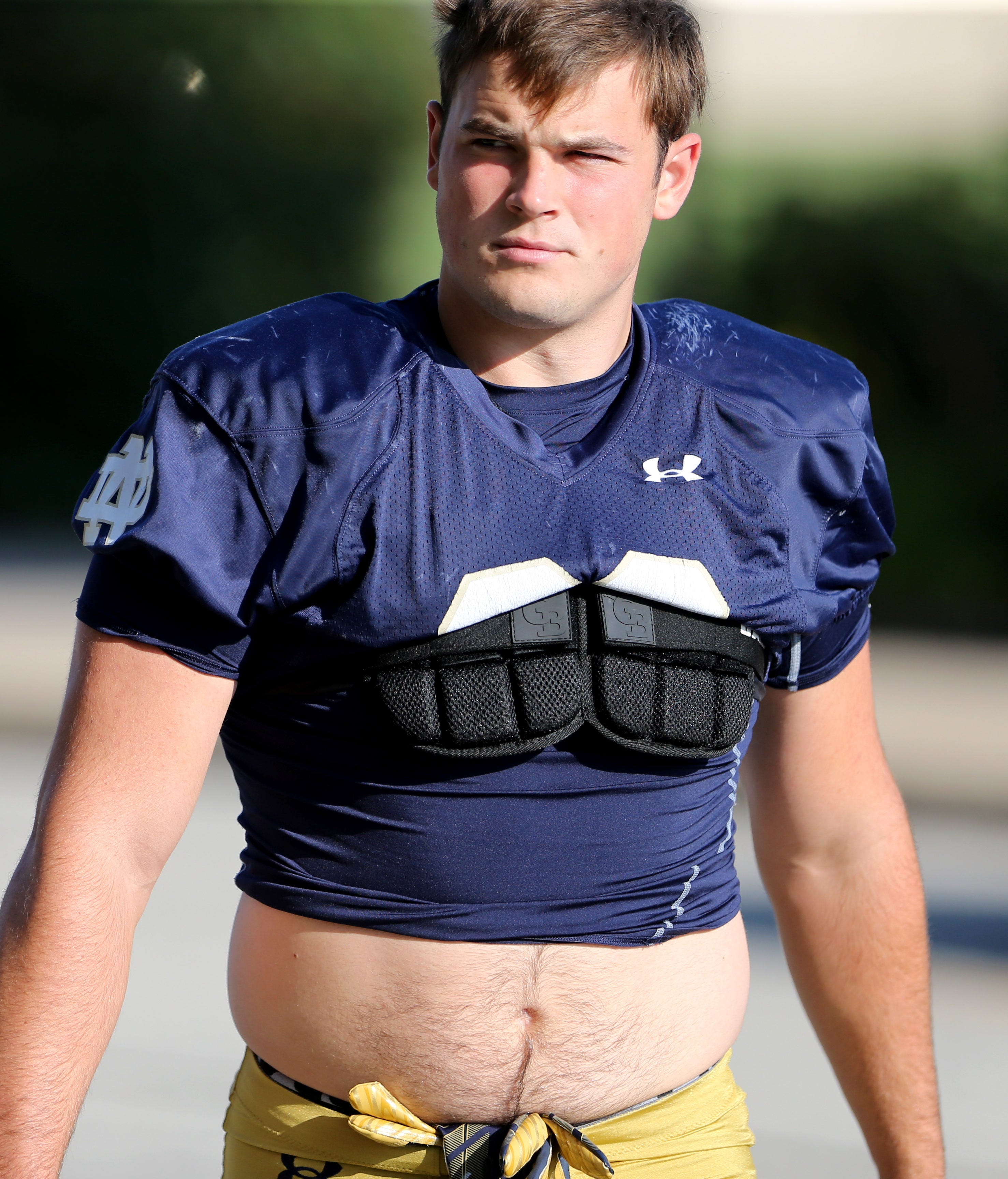 Tight end Mitchell Evans during Notre Dame football fall camp Thursday, July 27, 2023, at the LaBar Practice Complex in South Bend.